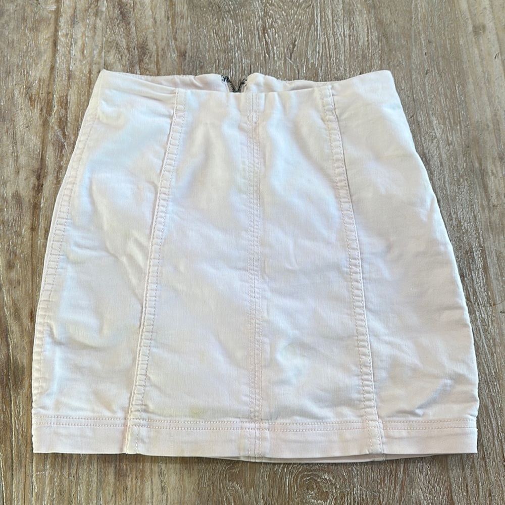Free People Light Pink Skirt 0